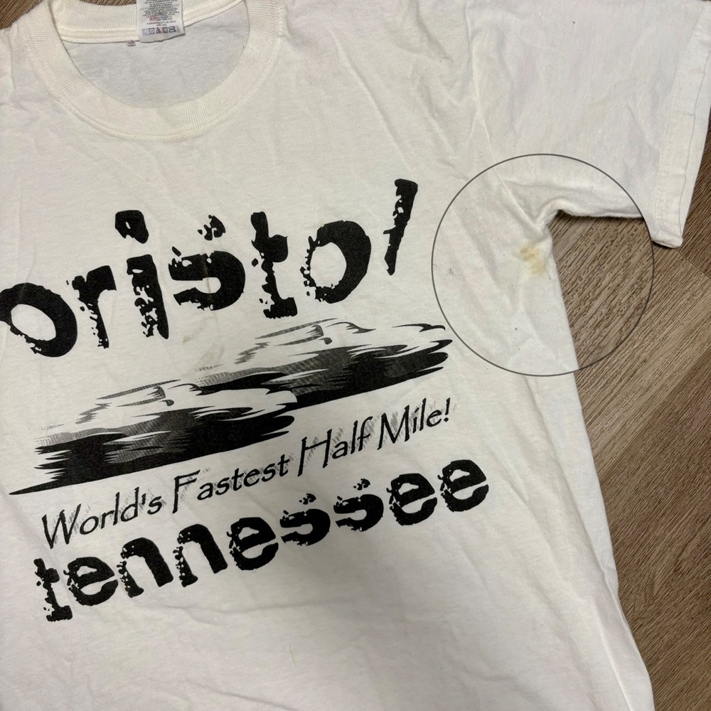 Vintage Bristol Fastest Half Mile Nascar Tee - Picture 2 of 4